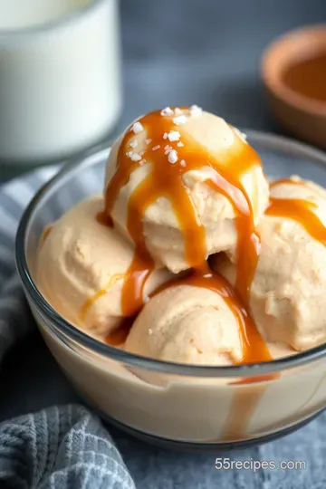 Scrumptious Salted Caramel Gelato presentation