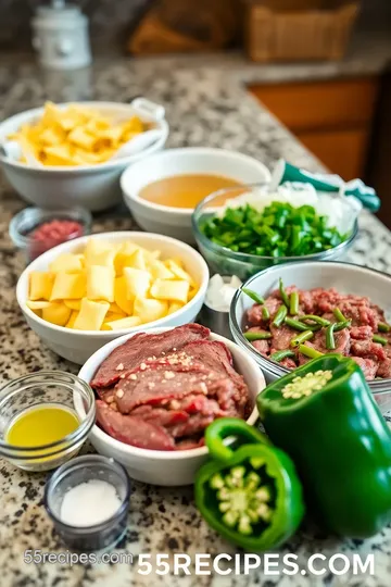 Cheesesteak Tortellini in Rich Provolone Sauce ingredients