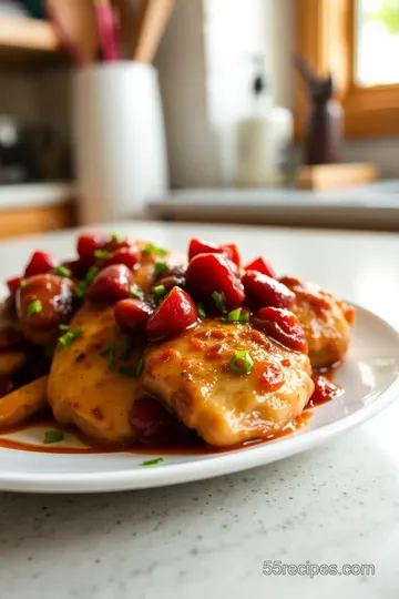 Gran Marnier Cherry Glazed Chicken steps