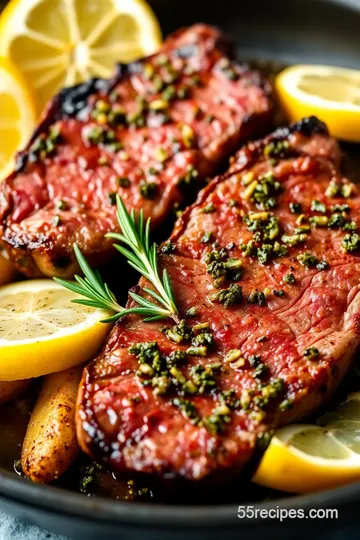 Herb-Crusted Sirloin Steak presentation