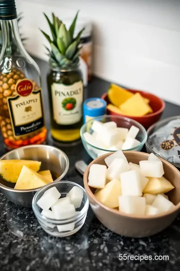 Brandy Pineapple Shots Recipe ingredients