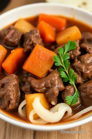 Irish Beef Stew presentation