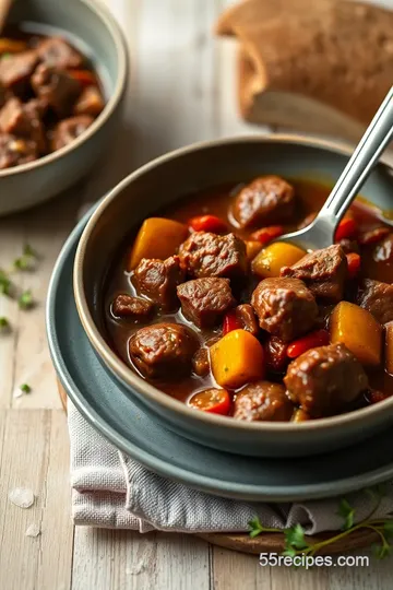 Hearty Simmered Beef Stew with Red Wine & Veggies steps