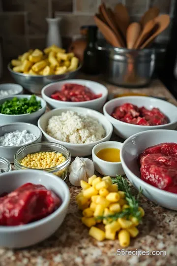 Sizzling Steak with Creamy Mac & Cheese: A Comfort Food Classic ingredients