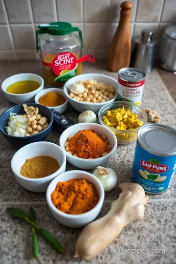 Speedy Chickpea Curry for Runners ingredients