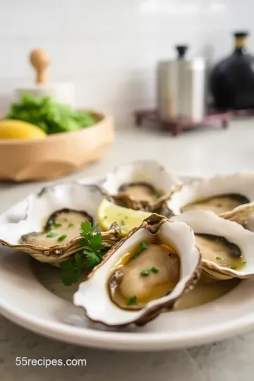 Steamed Oysters with Garlic Butter & Lemon steps