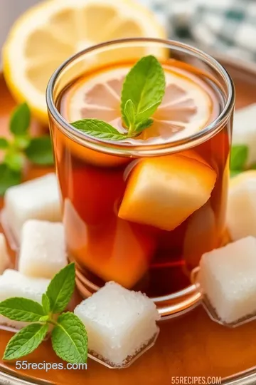 Classic Sweetened Tea with Sugar Cubes presentation