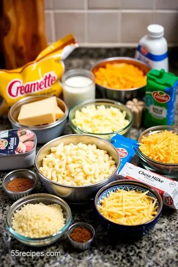 Suddenly Irresistible Creamette Macaroni and Cheese ingredients