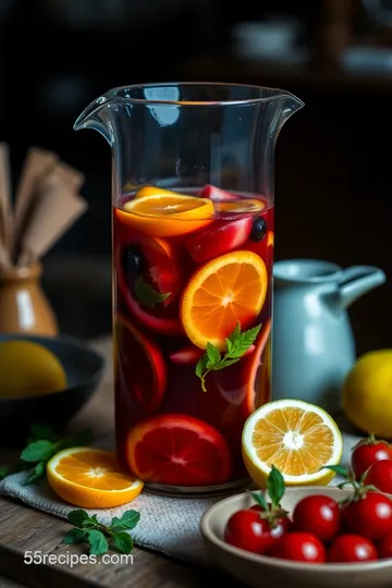 Sunset Sangria Pitcher presentation