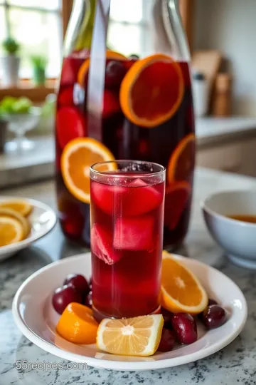 Sunset Sangria Pitcher steps