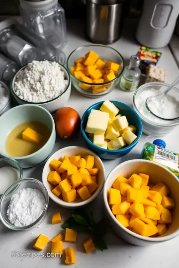 Sweet and Spicy Indian Mango Pie ingredients