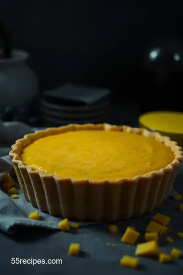 Sweet and Spicy Indian Mango Pie presentation