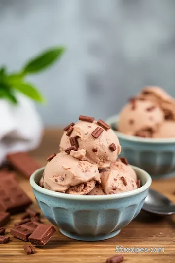 Talenti-Style Chocolate Ice Cream presentation