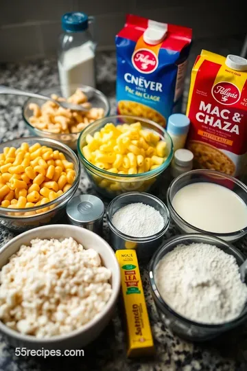 Ultimate 3-Cheese Mac and Cheese: Creamy Comfort in a Bowl! ingredients