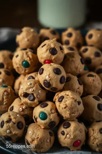 Ultimate Monster Cookie Dough Bites presentation