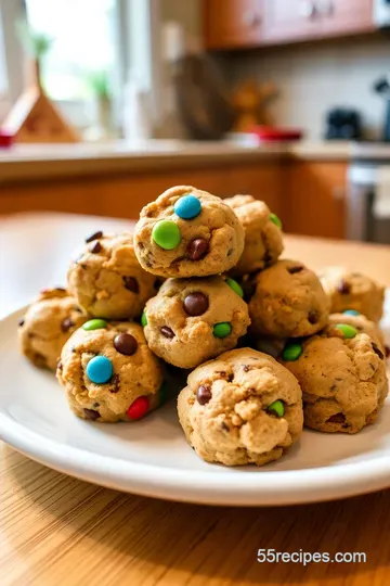 Ultimate Monster Cookie Dough Bites steps