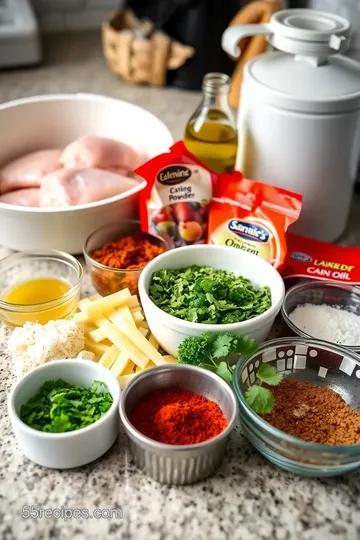 Spicy Valentina Sauce Chicken Tacos ingredients