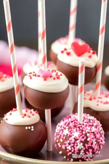 Valentine s Day Cake Pops presentation