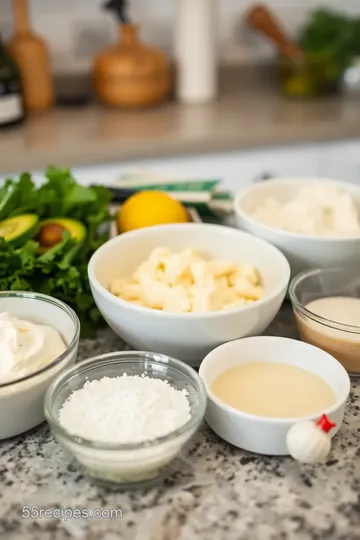 Quick & Creamy Caesar Dressing ingredients