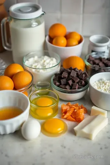 Zesty Chocolate and Orange Ice Cream Delight ingredients