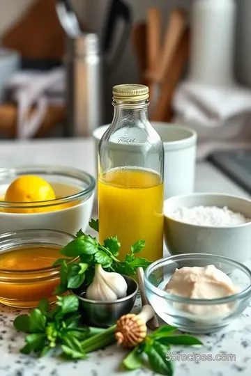 Zesty Homemade Salad Dressing ingredients