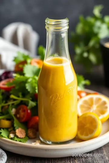 Zesty Homemade Salad Dressing presentation