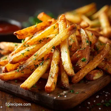 Air Fryer French Fries The Crispiest Golden Recipe Recipe Card