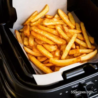 Crispy Air Fryer Chips How to Make Frozen French Fries Recipe Card