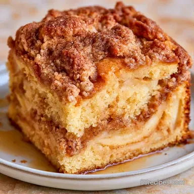 Apple Cinnamon Coffee Cake with Sour Cream Recipe Card
