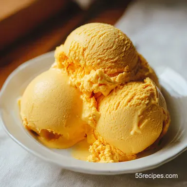 Authentic Peruvian Lucuma Ice Cream for 8 Servings Recipe Card