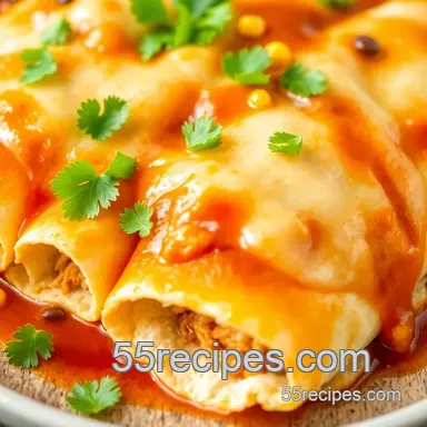 Discover My Ultimate Bake Chicken Enchiladas with Zesty Flavor Recipe Card
