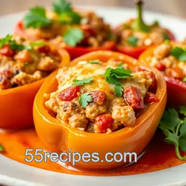 How to Make Bake Chicken Stuffed Peppers - Healthy & Quick