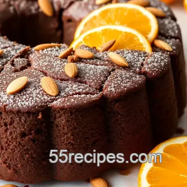 How to Bake Chocolate Almond Cake with Zesty Orange: An Amazing Delight! Recipe Card