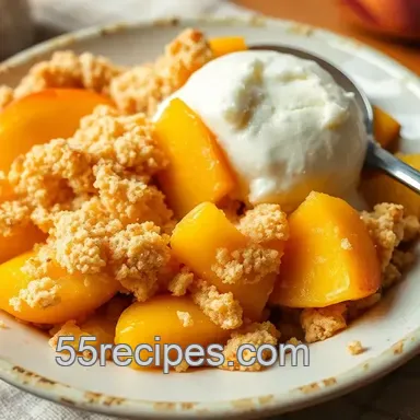 My Cozy Baked Peach Crumble for Warm Moments: Easy Summer Dessert