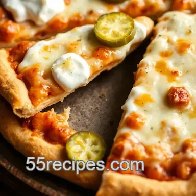 My Family's Favorite Bake Pickle Pie Pizza with Creamy Delight Recipe Card