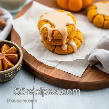 How to Bake Soft Pumpkin Cookies with Glaze: My Ultimate Fall Treat! Recipe Card