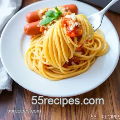 How to Bake Spaghetti with Hot Dogs: Quick & Tasty Comfort Food Recipe Card