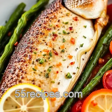 Speedy Baked Steelhead Trout with Lemon and Herbs: A Flavorful and Quick Family Favorite Recipe Card