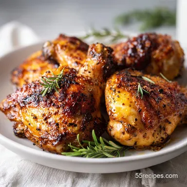 Baked Chicken Thighs at 425 for 40 Min