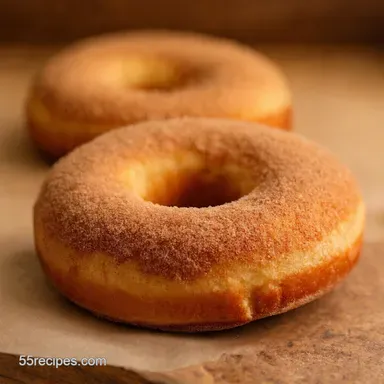 Easy Baked Donut Recipe CinnamonSugar Heaven Recipe Card