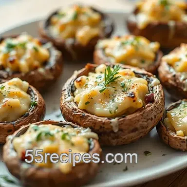Easy & Juicy Baked Mushroom: Zesty Cheesy Herb Bite - My Favorite Appetizer