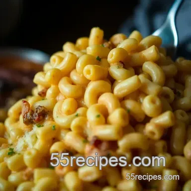 BBQ Mac and Cheese Delight: A Creamy Twist on a Family Classic Recipe Card