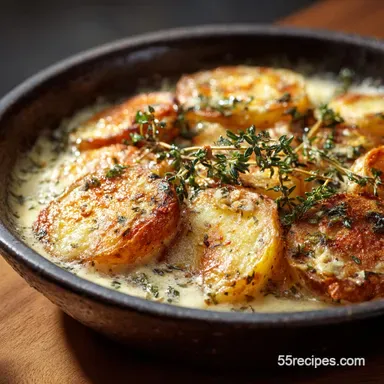 Melting Potatoes: Ultra-Creamy Thyme Garlic Recipe