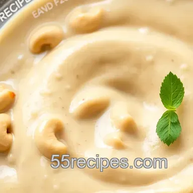 Silky Vegan Cashew Cream Delight: A Luxurious Dairy-Free Indulgence presentation