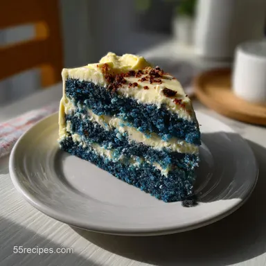 Blue Velvet Cake: A Moist, Tangy Masterpiece Recipe Card