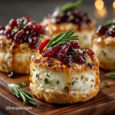Easy Cranberry Brie Bites Perfect Thanksgiving Appetizers Recipe Card