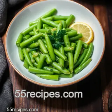 Bright & Crisp: Steamed Sugar Snaps with Lemon & Fresh Herbs presentation