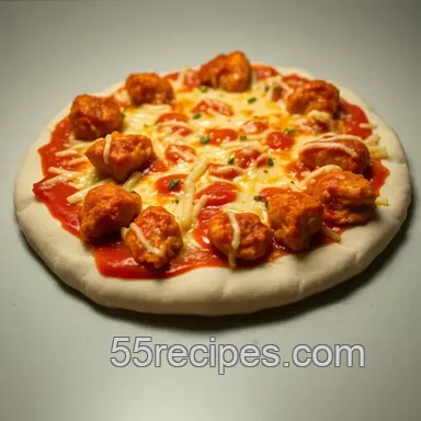 My Favorite Chicken Wing Pizza Recipe: Spicy & Cheesy Delight Recipe Card