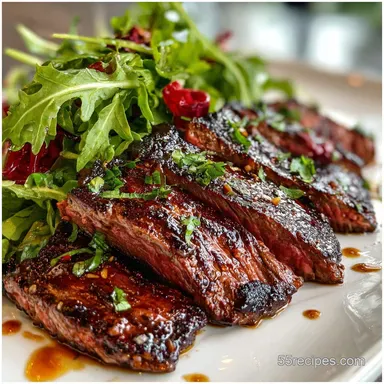 Skirt Steak: Pan-Seared with Exact Timing Guide Recipe Card