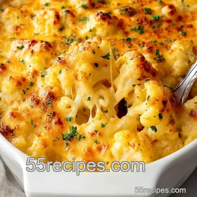 Cauliflower Mac & Cheese: The Creamy Cheesy Secretly Healthy Delight presentation